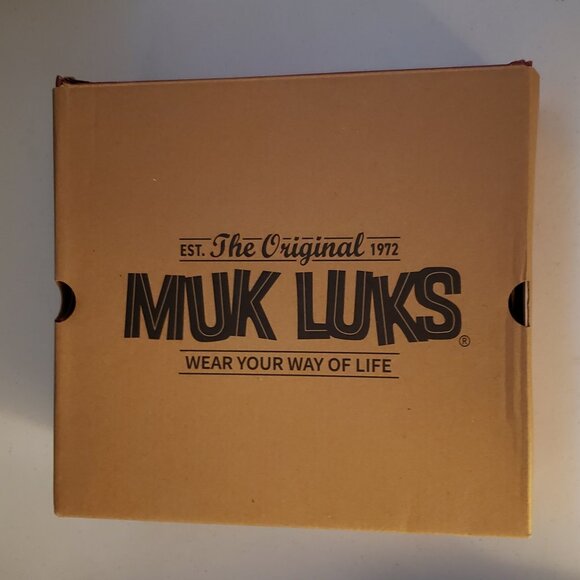 Muk Luks Mukluks Women's Dark Heather Gray Cable Knit Memory Foam 7 Booties NIB - Picture 8 of 16